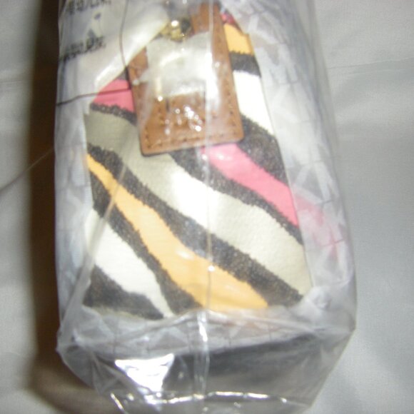 Michael Kors Bedford Legacy Crossbody Small (MINI) Metallic Zebra Logo Duffle - Picture 9 of 10